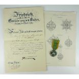 1.1.) Kaiserreich (bis 1933) Baden: Großherzoglicher Orden vom Zähringer Löwen, Ritterkreuz 2.