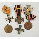 1.1.) Kaiserreich (bis 1933) Kriegerverein: Lot von 6 Auszeichnungen - Marinekorps.Diverse, teils
