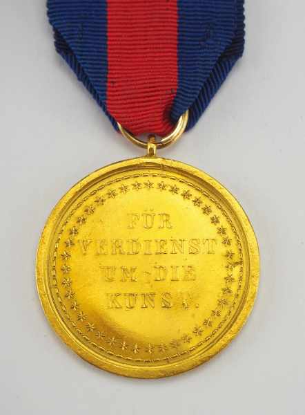 1.1.) Kaiserreich (bis 1933) Oldenburg: Goldene Medaille für Verdienste um die Kunst.Gold, am - Image 2 of 2