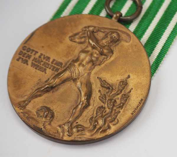 1.1.) Kaiserreich (bis 1933) Sachsen: Verdienstmedaille für 40 Dienstjahre des Landes-Feuerwehr- - Image 2 of 3