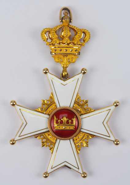1.1.) Kaiserreich (bis 1933) Baden: Orden Berthold des Ersten, Großkreuz.Gold, teilweise emailliert,