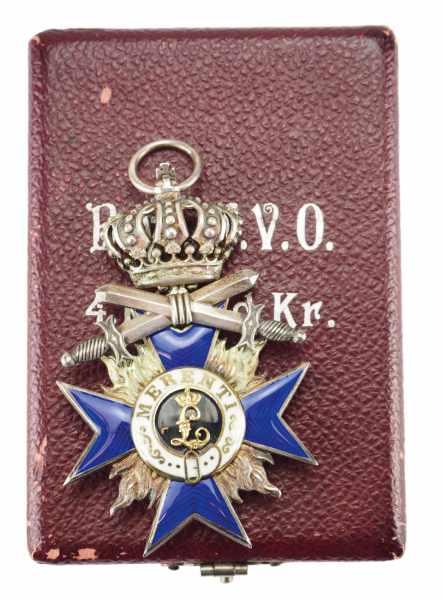 1.1.) Kaiserreich (bis 1933) Bayern: Militär-Verdienst-Orden, 4. Klasse mit Krone und Schwertern, im