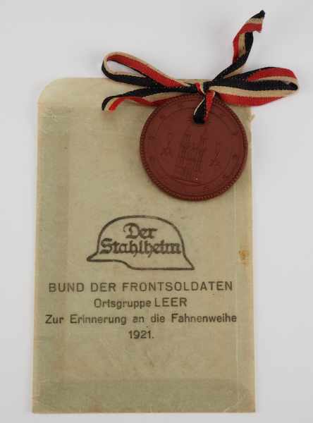 0.1.) Sammlung Stahlhelmbund Stahlhelmbund: Medaille auf die Fahnenweihe des Stahlhelmbundes und - Image 2 of 2