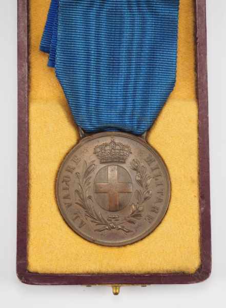 1.2.) Deutsches Reich (1933-45) Italien: Tapferkeitsmedaille in Bronze, für einen Soldaten der - Image 4 of 5