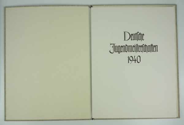 3.1.) Urkunden / Dokumente Urkundenmappe der Deutschen Jugendmeisterschaften 1940, 1. Sieg in der - Image 3 of 5