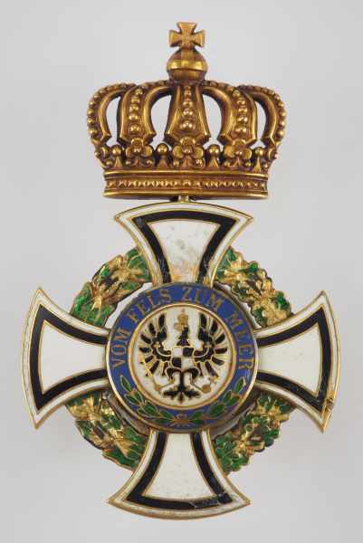 1.1.) Kaiserreich (bis 1933) Preussen: Königlicher Hausorden von Hohenzollern, Komturkreuz.Gold,