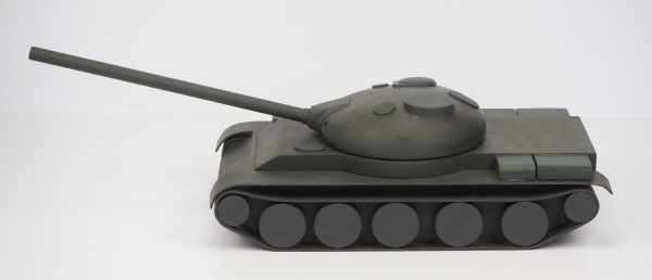4.2.) Effekten / Ausrüstung Kampf-Panzer T 62 - Sandkasten Modell.Holz und Metall, olivfarben - Image 2 of 5