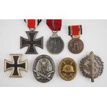1.2.) Deutsches Reich (1933-45) Nachlass eines Afrika-Veteranen mit 7 Auszeichnungen.1.) Eisernes