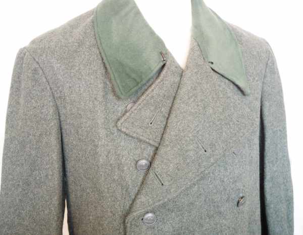 0.1.) Sammlung Stahlhelmbund Stahlhelmbund: Mantel.Felgraues Tuch, dunkelgrüner Kragen, mit grau - Image 2 of 4