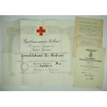 3.1.) Urkunden / Dokumente Bulgarien: Großkreuz der Bulgarischen Gesellschaft vom Roten Kreuz