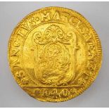 7.4.) Münzen Italien (Venedig): Große Goldmünze.Gold. Umschrift: SANCTVS MARCVS VENET 140 /