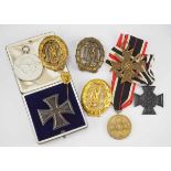 1.2.) Deutsches Reich (1933-45) Nachlass mit 9 Auszeichnungen.1.) Eisernes Kreuz, 1914, 1. Klasse,