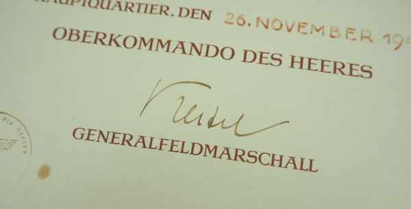 3.1.) Urkunden / Dokumente Dokumentennachlass des Feldwebel und Deutschen Kreuz in Gold Trägers - Bild 2 aus 17