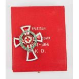 2.1.) Europa Österreich: Ehrenzeichen vom Roten Kreuz, Offizierskreuz mit Kriegsdekoration.KReuz
