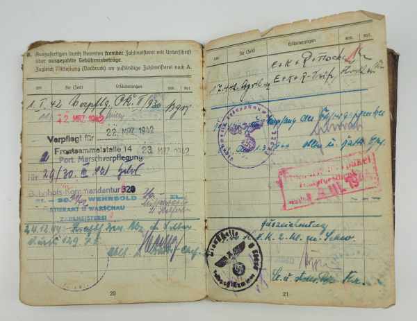 3.1.) Urkunden / Dokumente Urkundennachlass eines Stabsgefreiten der II./ Artillerie-Regiment - Image 6 of 7