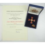 1.3.) Bundesrepublik Deutschland und DDR Bundesverdienstorden, Verdienstkreuz 1. Klasse, im Etui,