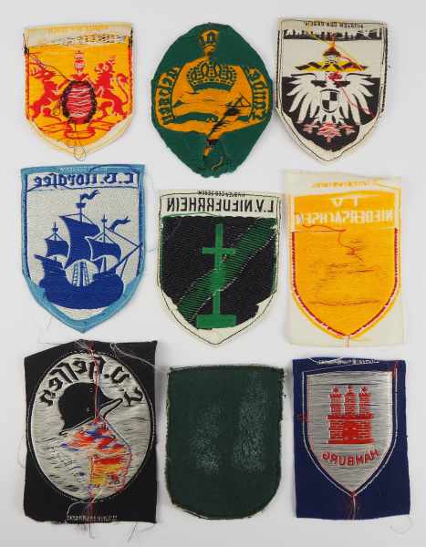 0.1.) Sammlung Stahlhelmbund Stahlhelmbund: Sammlung von 9 Ärmelschilden.1.) Württemberg; 2.) - Image 2 of 2