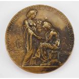 1.1.) Kaiserreich (bis 1933) Deutsches Hilfskomitee für Süditalien 1909.Bronze Medaille, nt,