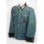 4.1.) Uniformen / Kopfbedeckungen Feldbluse eines Oberwachtmeister der Gendarmerie.Feldbluse mit