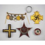 1.2.) Deutsches Reich (1933-45) Nachlass eines Beamten und NSDAP-Mitglieds.Miniaturenkette mit: