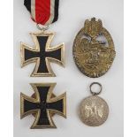 1.2.) Deutsches Reich (1933-45) Auszeichnungen eines Panzer-Soldaten.1.) Eisernes Kreuz, 1939, 1.