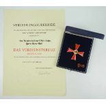 1.3.) Bundesrepublik Deutschland und DDR Bundesverdienstorden, Verdienstkreuz 1. Klasse, im Etui,