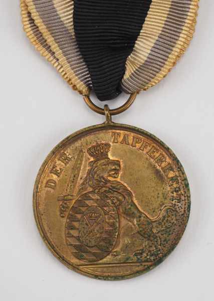 1.1.) Kaiserreich (bis 1933) Bayern: Goldene Militär-Verdienst- / Tapferkeits-Medaille, Max Joseph - Bild 2 aus 2