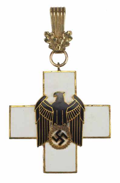 1.2.) Deutsches Reich (1933-45) Ehrenzeichen für Deutsche Volkspflege, 1. Stufe.Vergoldet, teilweise