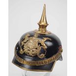 4.1.) Uniformen / Kopfbedeckungen Württemberg: Pickelhaube für Mannschaften des Landjäger Korps.