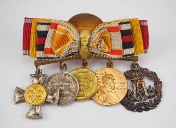 1.1.) Kaiserreich (bis 1933) Bayern: Miniaturenbarett eines Veteranen von 1870/71 und