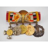 1.1.) Kaiserreich (bis 1933) Bayern: Miniaturenbarett eines Veteranen von 1870/71 und