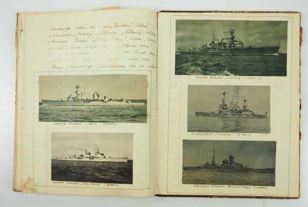 3.2.) Fotos / Postkarten Kriegsmarine: 3 Logbücher eines Matrosen an Bord des Torpedoboot "T-17" der - Image 5 of 5