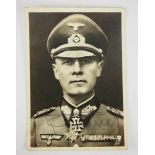 3.3.) Autographen Rommel, Erwin.(1891-1944). Generalfeldmarschall, Befehlshaber der deutschen