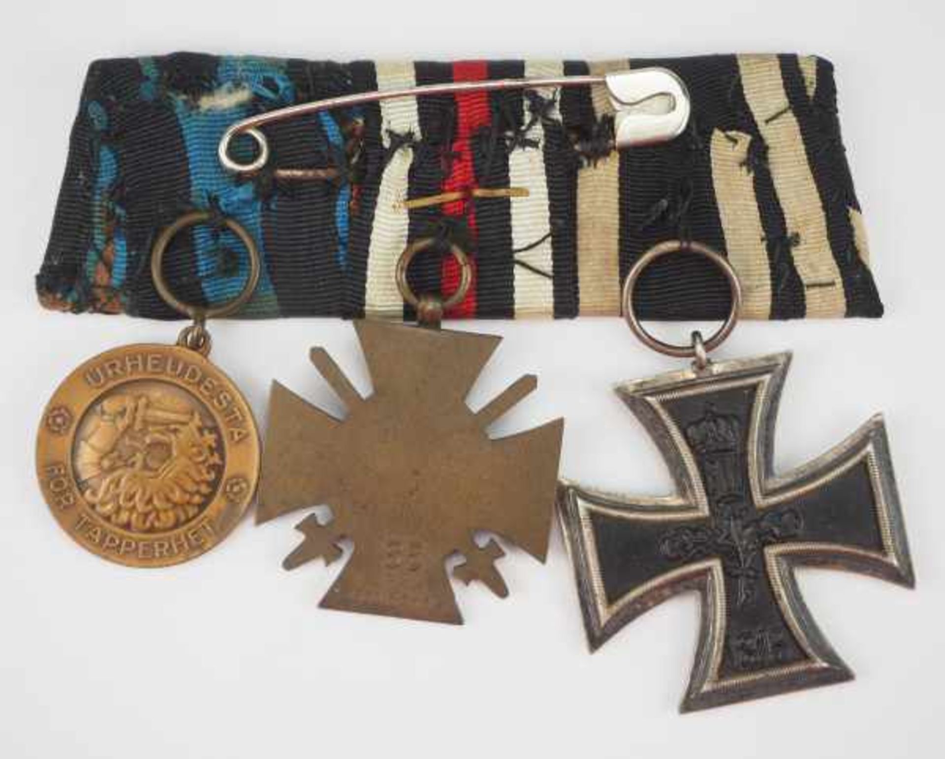 1.1.) Kaiserreich (bis 1933) Trapezschnalle eines Finnland Veteranen mit 3 Auszeichnungen.1.) - Image 2 of 2
