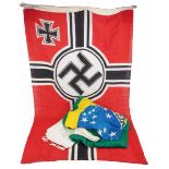 4.2.) Effekten / Ausrüstung Reichskriegsflagge 0,8 x 1,33 - U 333.- Reichskriegsflagge, gemarkt