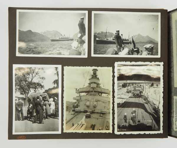 3.2.) Fotos / Postkarten Fotoalbum der 12. (M.G.) / Infanterie-Regiment 35.- Grüner Einband, mit - Image 5 of 6