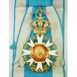 1.1.) Kaiserreich (bis 1933) Bayern: Orden der Bayerischen Krone, Großkreuz Kleinod.Silber