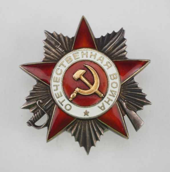 2.2.) Welt Sowjetunion: Orden des Vaterländischen Krieges, 2. Modell, 2. Klasse.Silber, Gold,