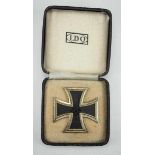 1.2.) Deutsches Reich (1933-45) Eisernes Kreuz, 1939, 1. Klasse, im Etui - L/11.Geschwärzter