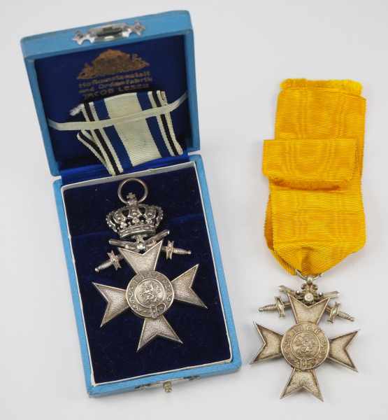 1.1.) Kaiserreich (bis 1933) Bayern: Militär-Verdienstkreuz, 2. Klasse mit Krone und Schwertern / - Image 2 of 2