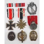 1.2.) Deutsches Reich (1933-45) Nachlass eines Infanteristen mit 7 Auszeichnungen.1.) Eisernes