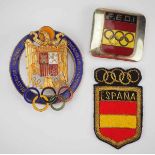 2.2.) Welt Olympische Spiele: Spanien.1.) Ärmelabzeichen für Teilnehmer der Olympischen Spiele;