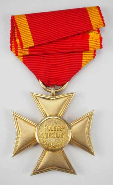1.1.) Kaiserreich (bis 1933) Braunschweig: Militär-Verdienstkreuz, 1914.Silber vergoldet, im Ring - Image 3 of 5