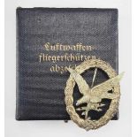 1.2.) Deutsches Reich (1933-45) Fliegerschützenabzeichen, mit Blitzbündel, im Etui - Imme & Sohn.