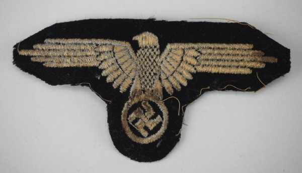 4.2.) Effekten / Ausrüstung SS: Ärmeladler.Maschinengestickte Ausführung.Zustand: II 4.2.) Insignias - Image 2 of 2