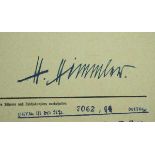 3.3.) Autographen Himmler, Heinrich.(1900-1945). Reichsführer-SS. Eigenh. Autograph auf