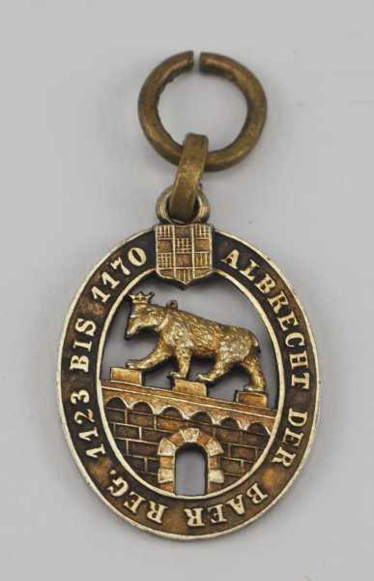 1.1.) Kaiserreich (bis 1933) Anhalt: Hausorden Albrecht des Bären, Ritterkreuz 1. Klasse Miniatur.