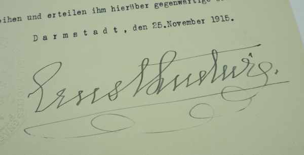 3.1.) Urkunden / Dokumente Hessen: Urkundengruppe eines Oberstarzt und Landesmedizinalrat.Urkunden:- - Image 4 of 4