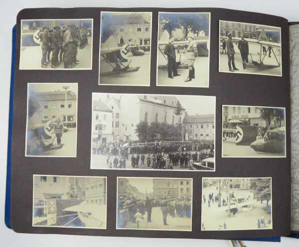 3.2.) Fotos / Postkarten DLV - Ballon und Flieger Album.Leineneinband mit farbigem DLV-Logo, 118 - Image 6 of 6