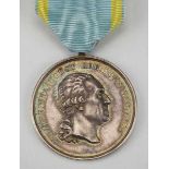 1.1.) Kaiserreich (bis 1933) Sachsen: Militär-St. Heinrichs Orden, Medaille, in Silber.Silber,